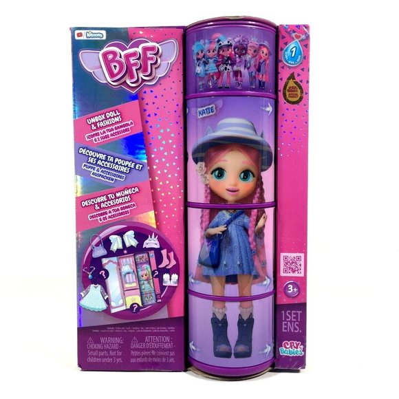 BFF By Cry Babies Unbox Doll & Fashions Katie 8" Doll Series 1 - Picture 1 of 6